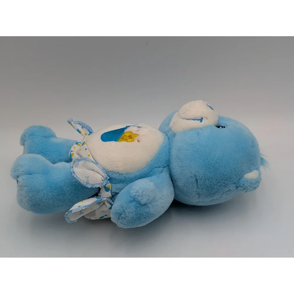 Care Bears Bedtime Bear Plush Blue Whale Star Belly Badge 2002 10 Inch